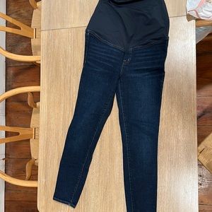 Madewell maternity dark blue denim jeans 28